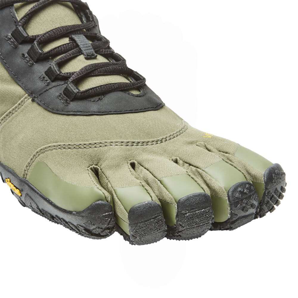 Zapatos Descalzos Hombre Verde Oliva - FiveFingers V-Trek Insulated - FLVUWX-173